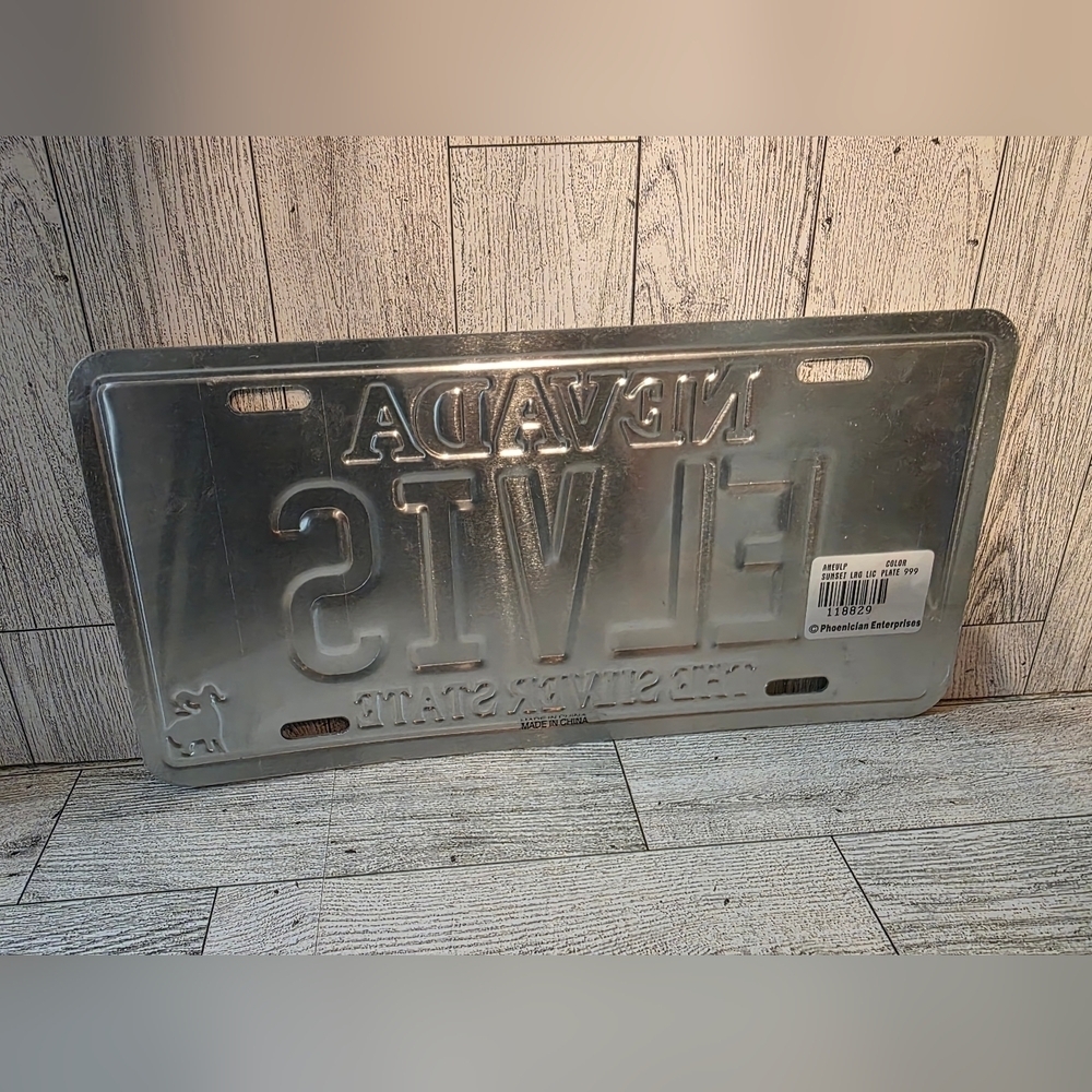 Nevada License Plate - Blue and Silver - Picture 2 of 2